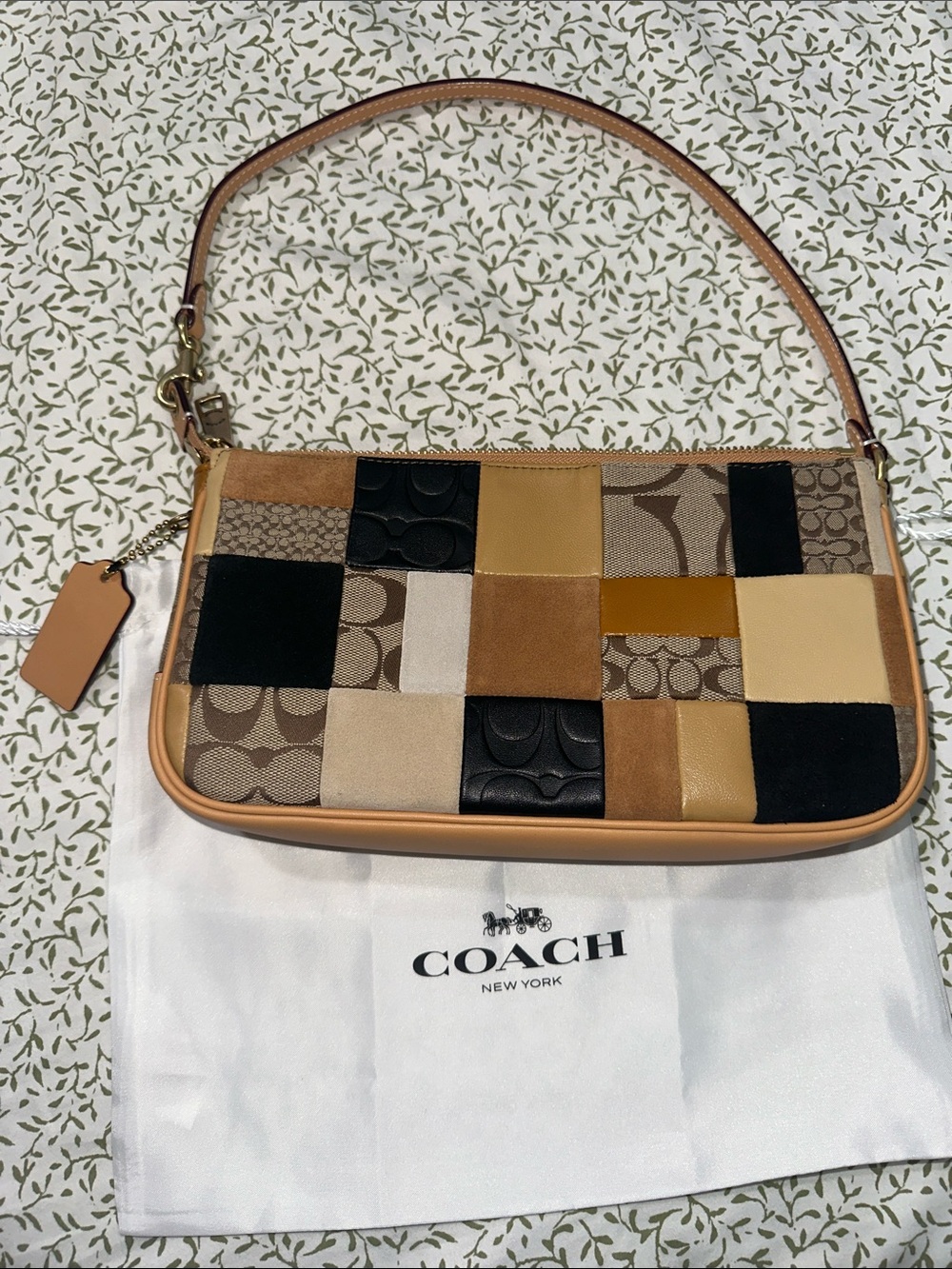 Coach Plaza 25 Patchwork Shoulder Bag - Picture 2 of 5